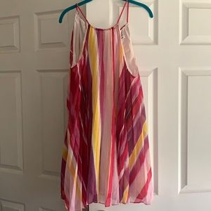 Multicolour chiffon dress